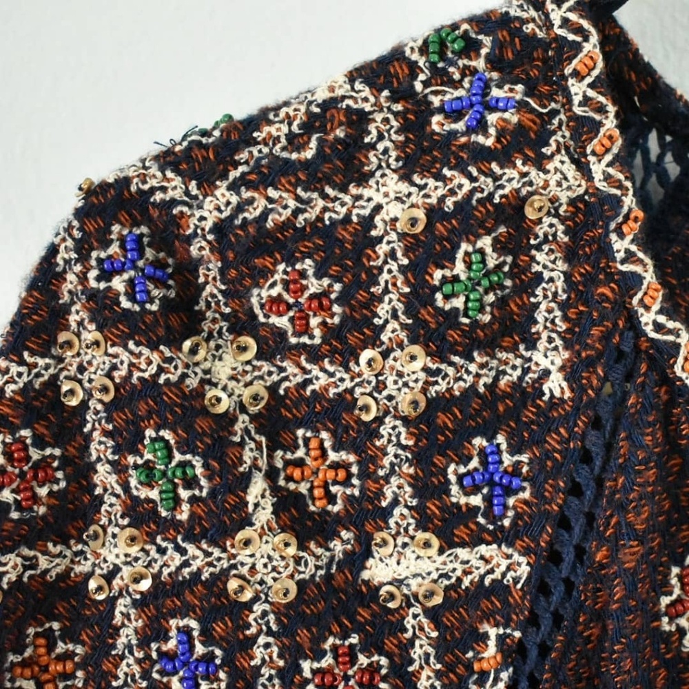 Free people beaded knitting dress